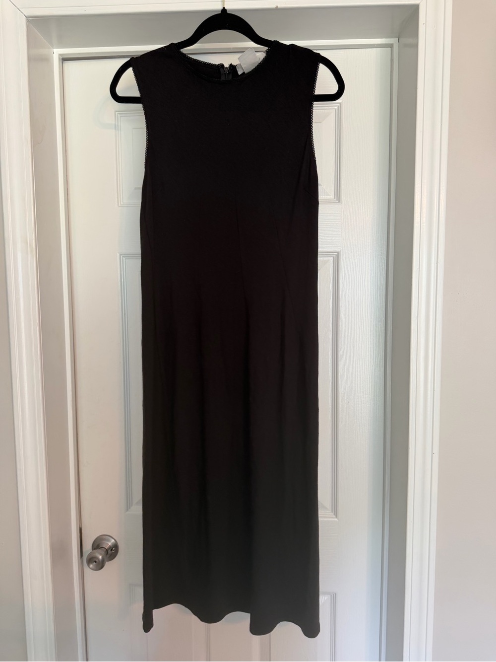 Nine West Sleeveless Black Midi Column Dress